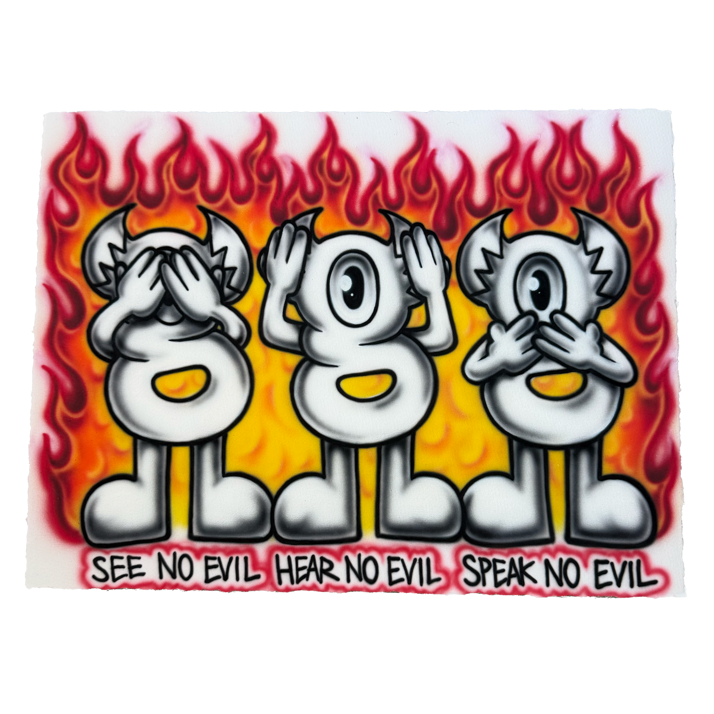 See No Evil Hear No Evil Speak No Evil Goonie (Print)