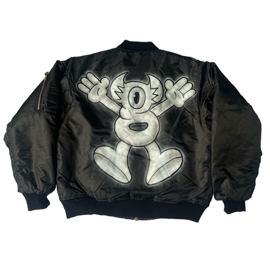 Jumping Goonie Airbrushed Bomber Jacket